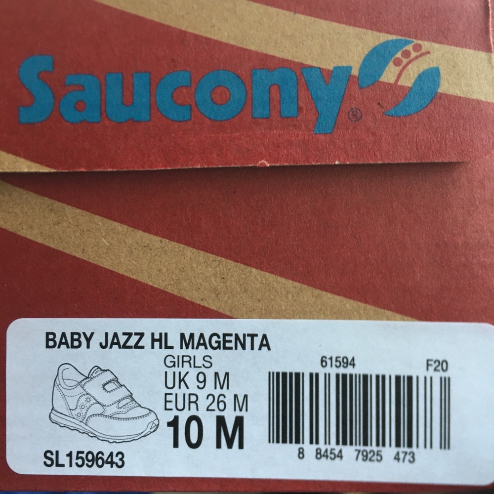 Saucony Toddler Girl shows Baby Jazz HL Magenta - Picture 11 of 11
